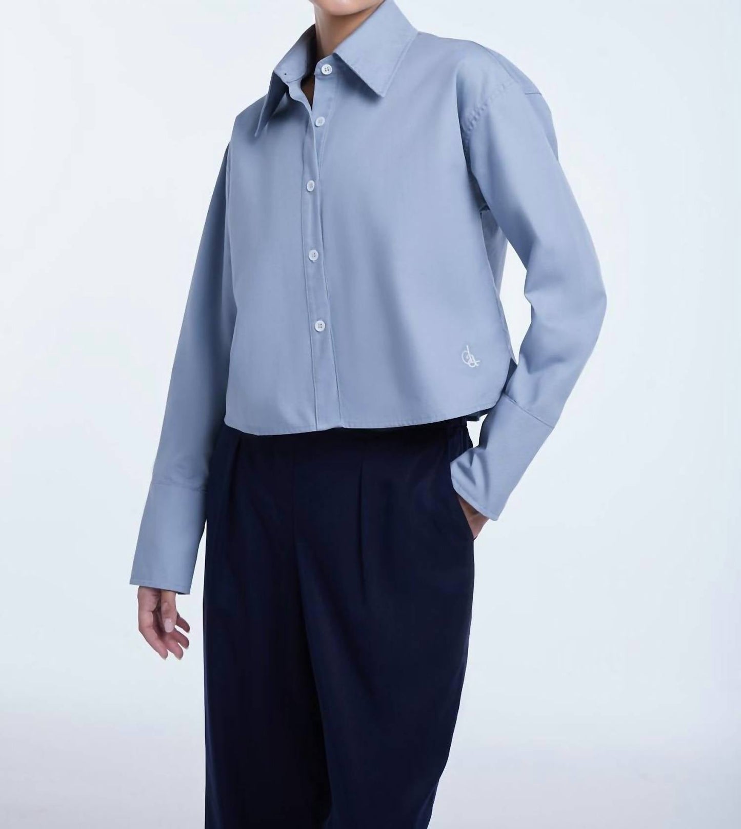 Dāl The Label - Cropped Button Down Shirt