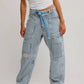 Free People - Moxie Railroad Low-slung Jeans