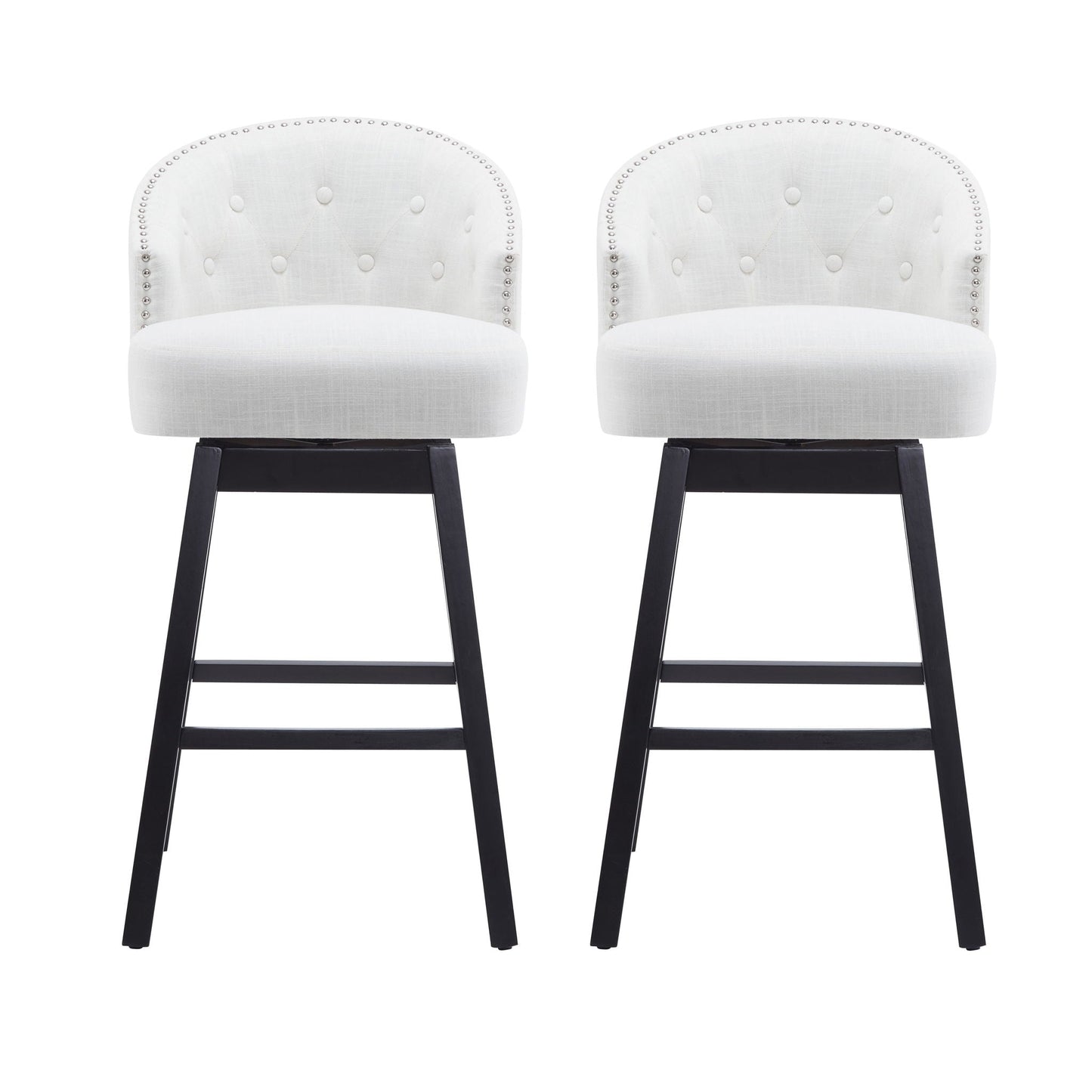 360 Degree Rotation Swivel Counter Stools (Set of 2)
