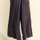 Davi & Dani - Garment Washed Floral Patch Wide Pants
