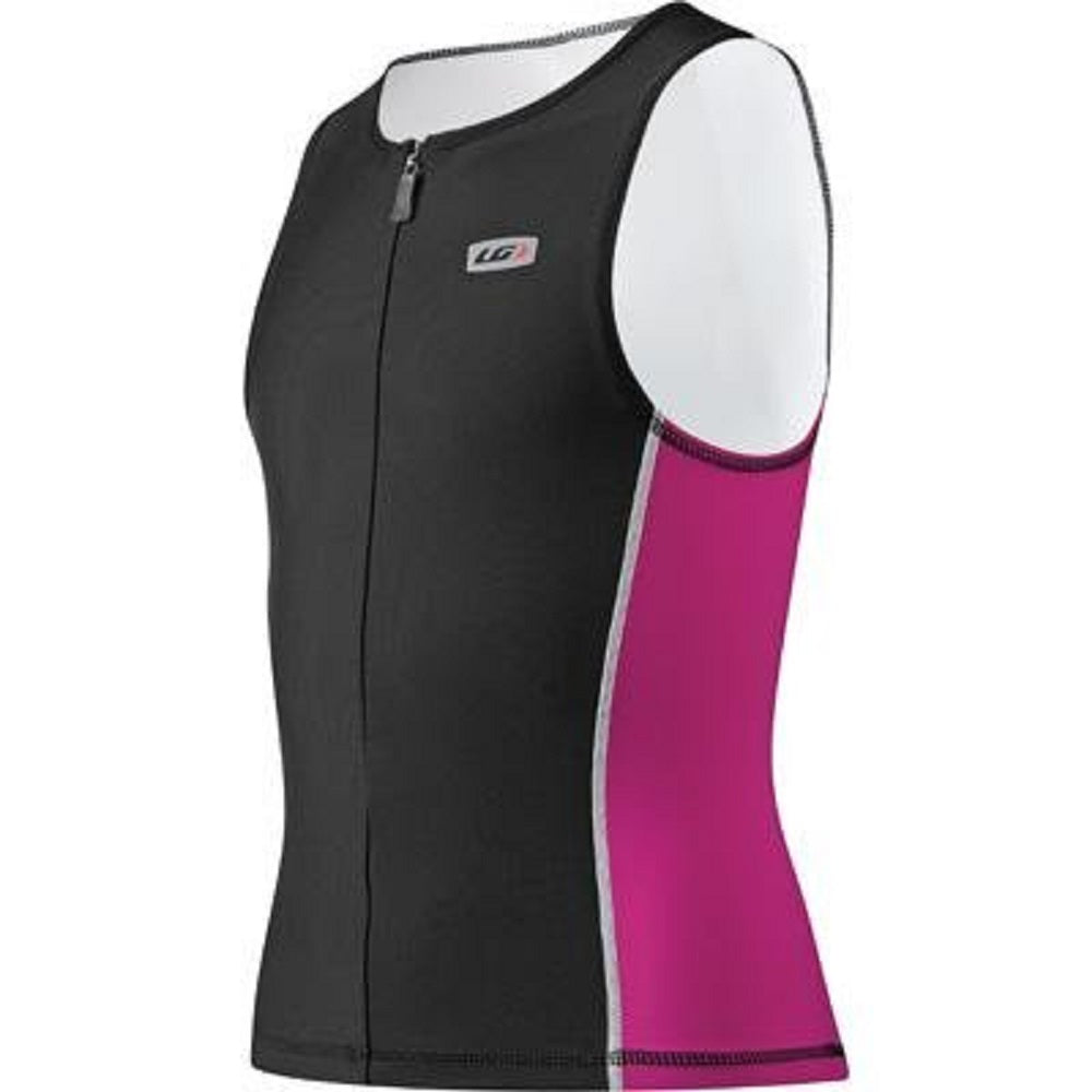 Louis Garneau Tri Top Feminino de Competição Sem Mangas Preto Tamanho X-G