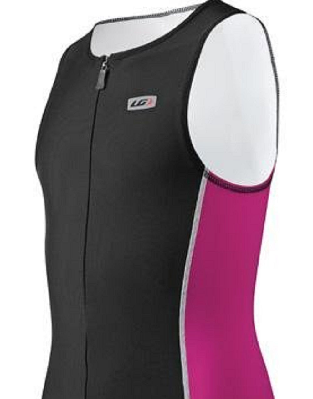 Louis Garneau Tri Top Feminino de Competição Sem Mangas Preto Tamanho X-G