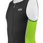 Louis Garneau Youth Comp Tri Top sem mangas feminino verde/preto tamanho GG