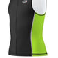 Louis Garneau Youth Comp Tri Top sem mangas feminino verde/preto tamanho GG