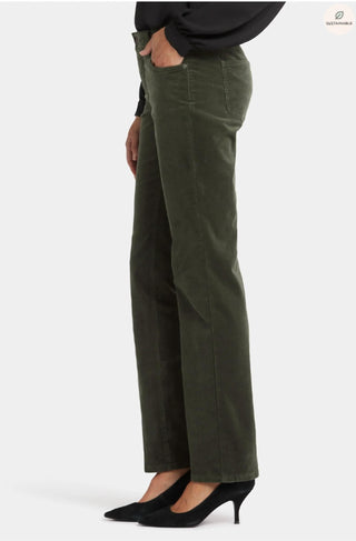 Nydj - Calça jeans reta Marilyn Corduroy