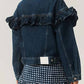 Frame - Ruffle Denim Jacket