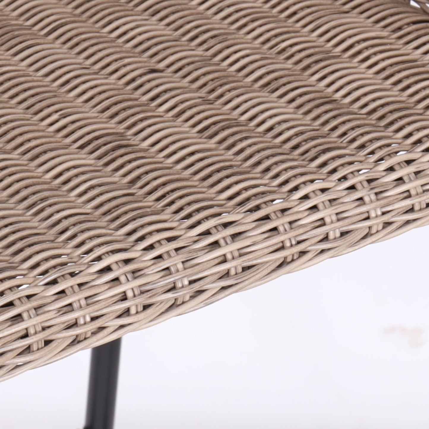 Ladd Outdoor Metal Wicker Barstool Set of 2