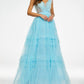 Ashleylauren - Tiered Ruffle Ball Gown