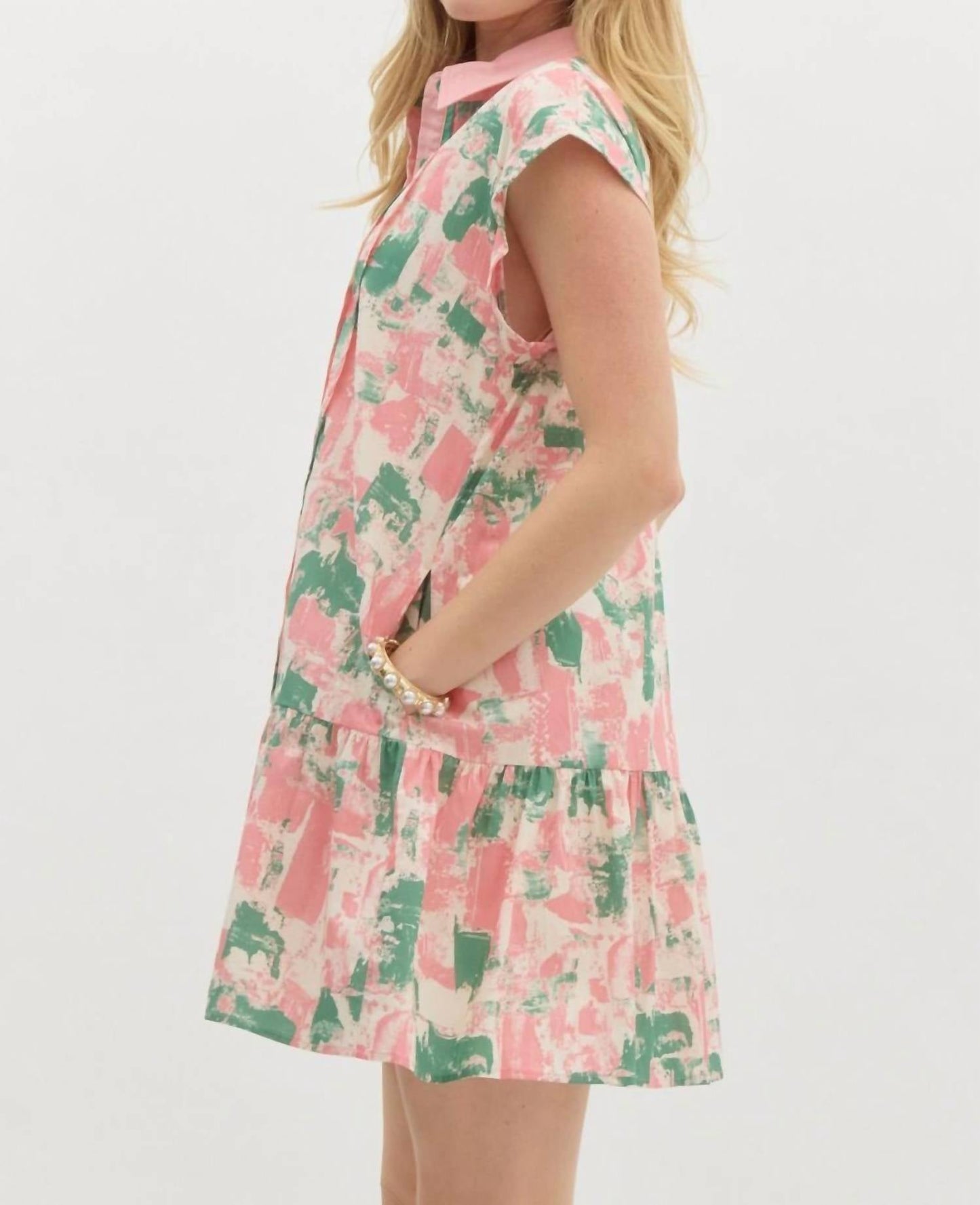 Entro - Sleeveless Shirt Dress