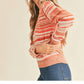 &Merci - Puff Shoulder Striped Sweater