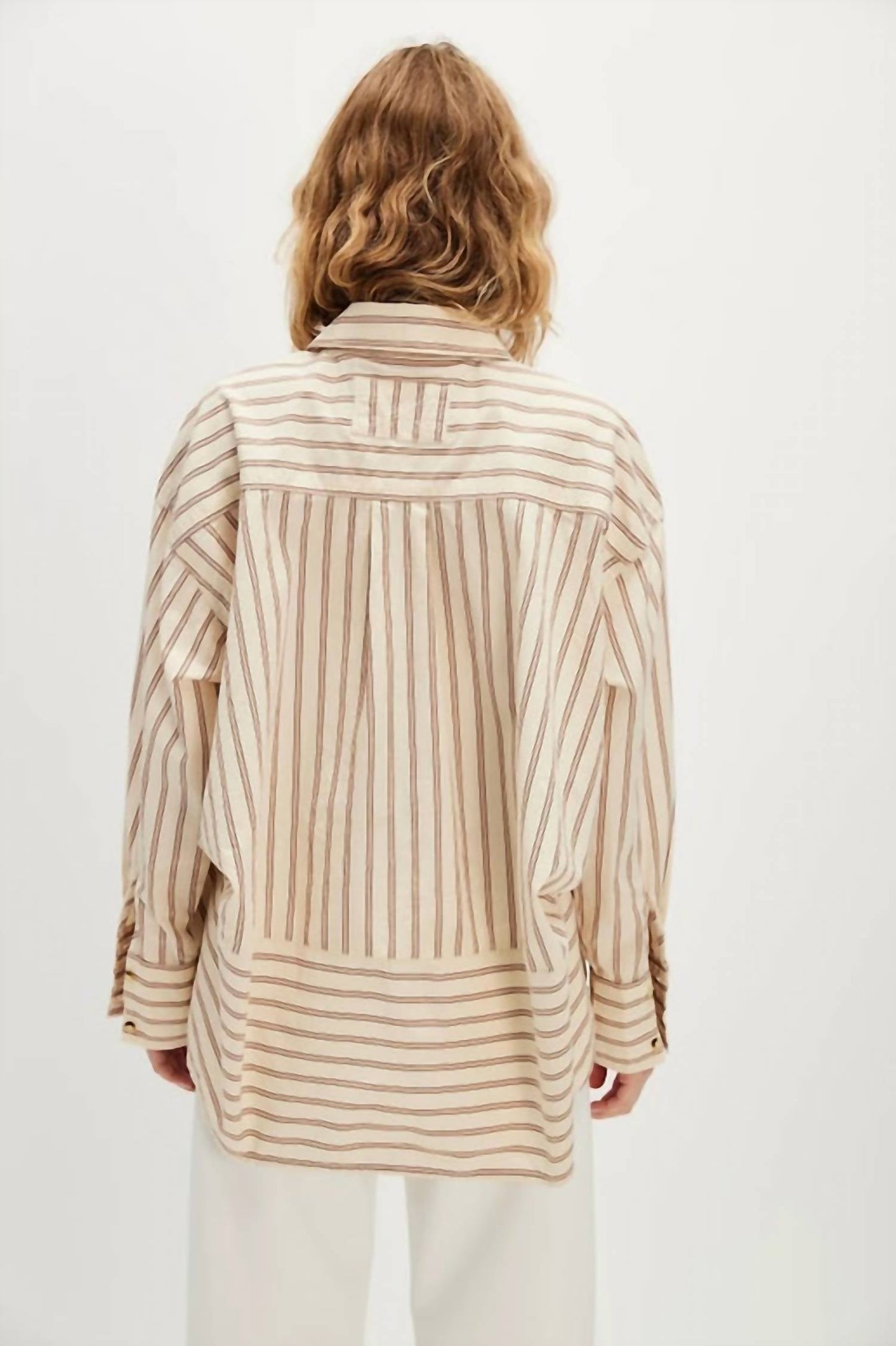 Free People - Striped varsity shirt