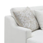 Valiant Chenille Sectional Sofa With 4 Pillows - Ivory