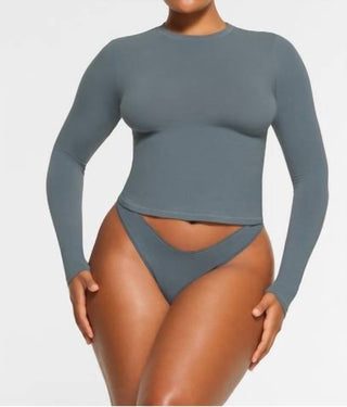 Skims - Camiseta de manga comprida em jersey de algodão