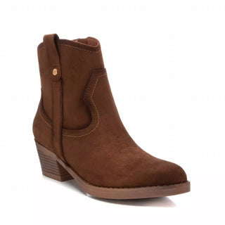 Xti - Botas femininas de camurça estilo western italiano