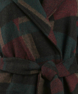 Evette & K - Wool Hooded Wrap Coat