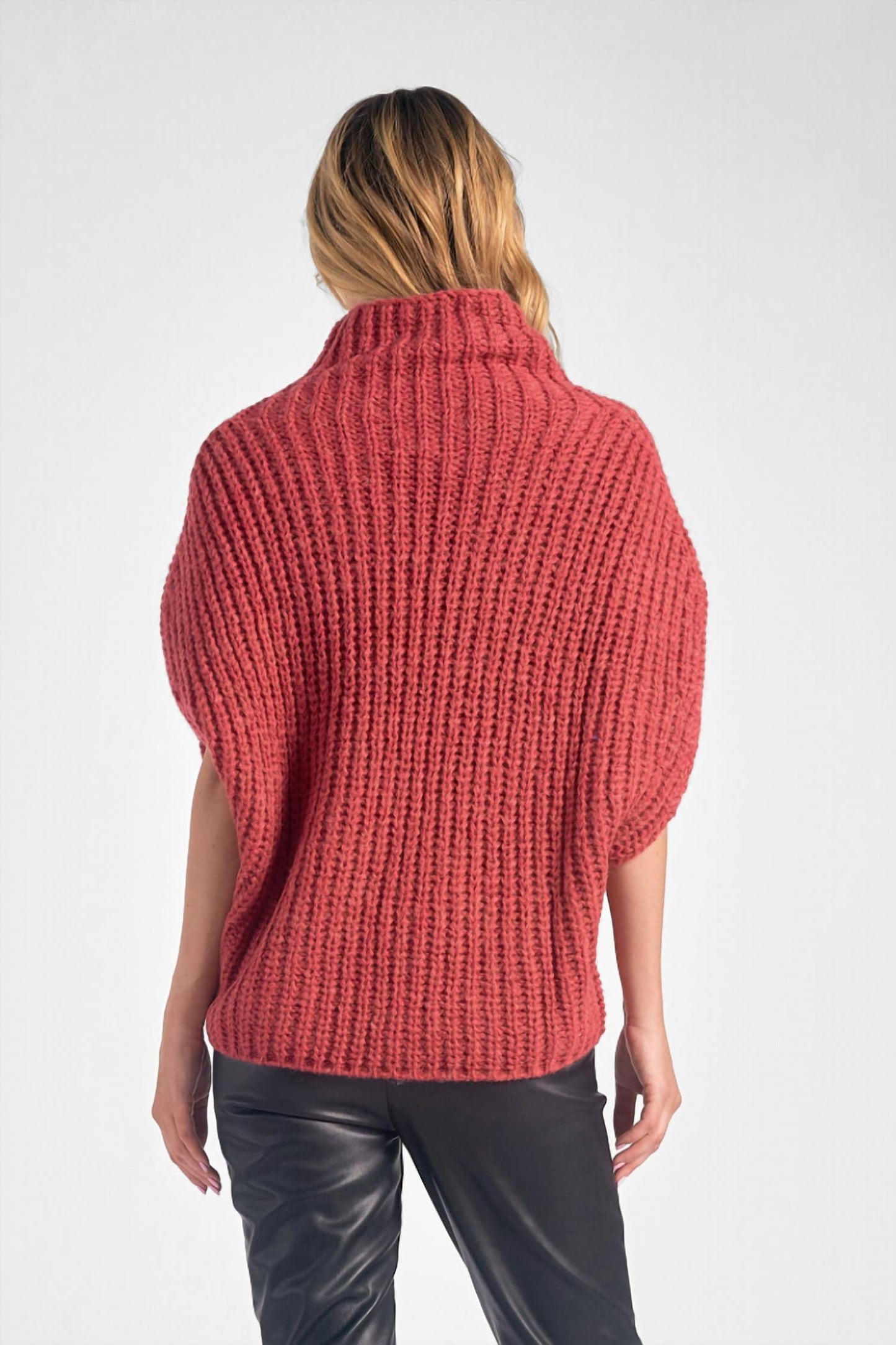 Elan - Short Sleeve Turtleneck Sweater