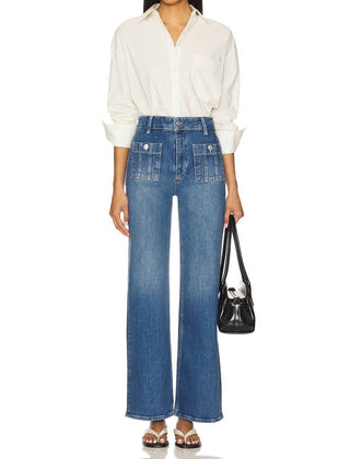 Calça jeans Paige - Anessa 31" com bolsos costurados