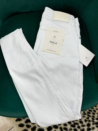 Hidden - Amelia Distressed Denim High Rise Skinny Jeans