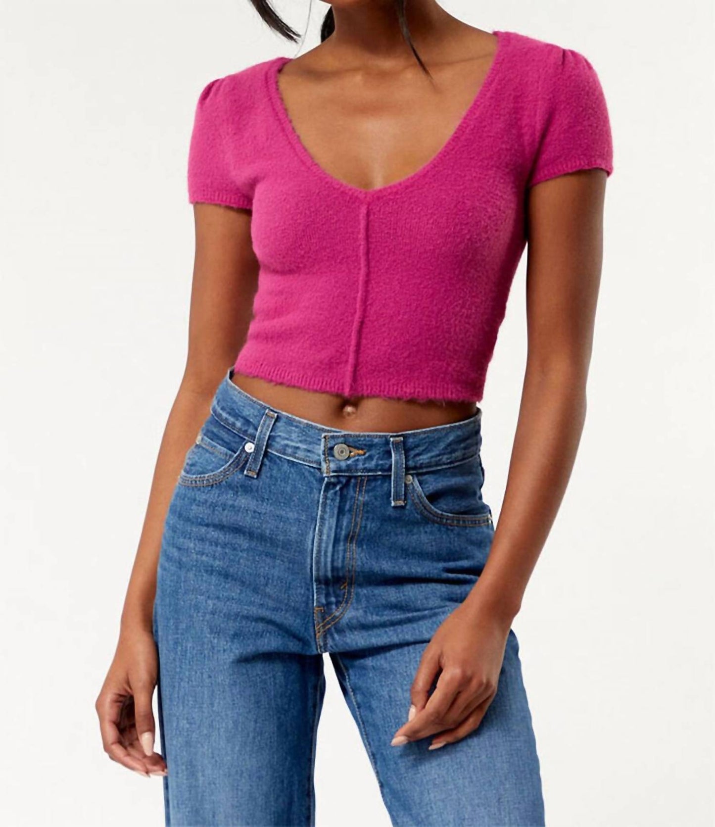 Free People - Keep Me Warm Crop Sweater Top