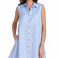 Elan - Collared Mini Shirt Dress