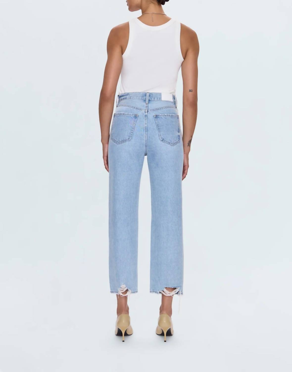 Pistola - Cassie Crop Super High Rise Straight Leg Jeans
