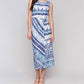 Charlie B - Sleeveless Cotton Dress With Faux Knot Detail