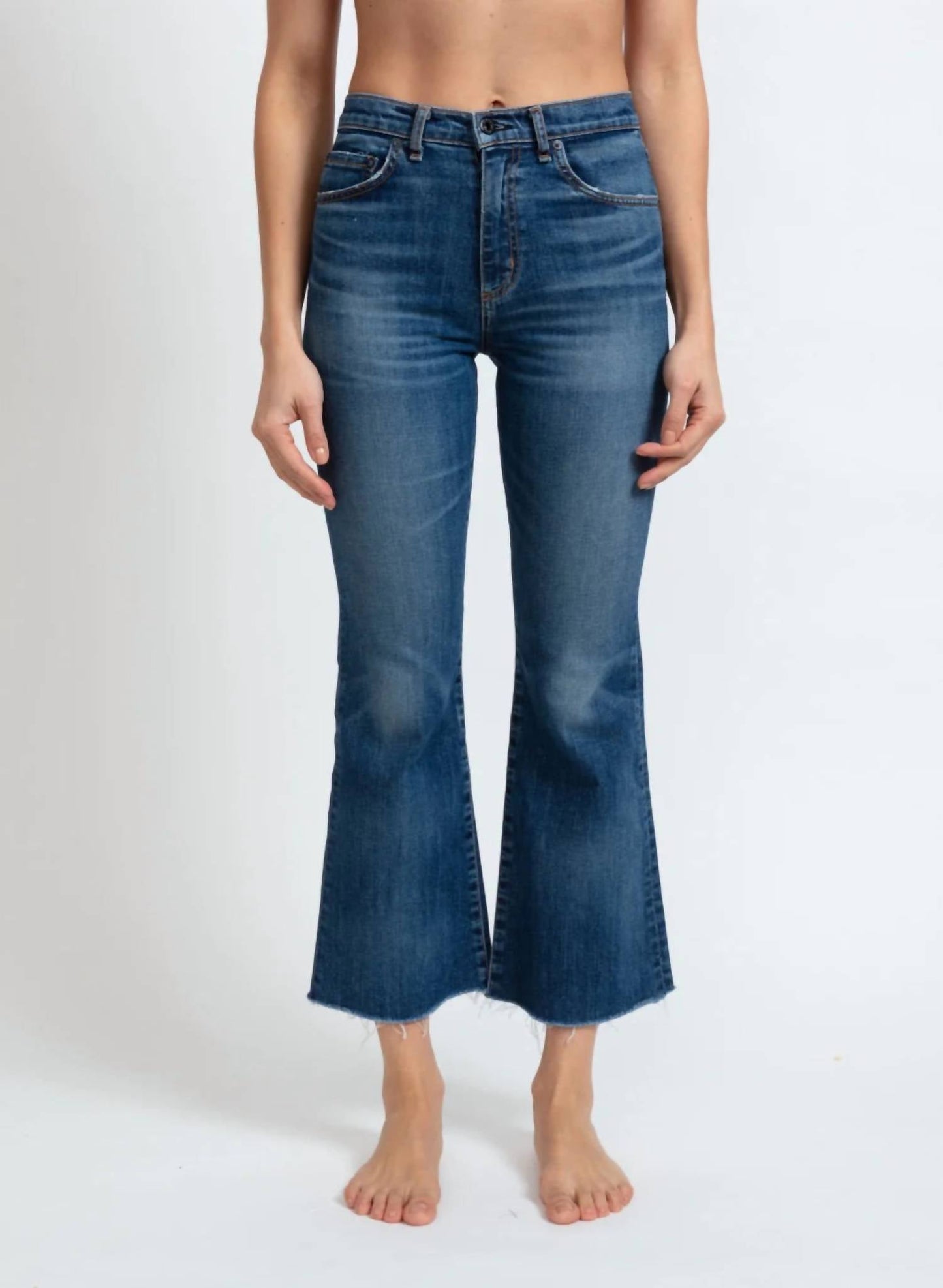 Askk Ny - Geek Crop Flare Jean