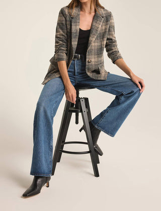 Z Supply - Blazer xadrez relaxado Kingston