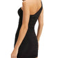 Good American - Ruched One Shoulder Mini Dress