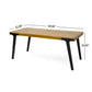 Acacia Wood Patio Dining Table, 69'L Rectangle Outdoor Table