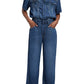 Good American Weightless Denim Jumpsuit in Blue