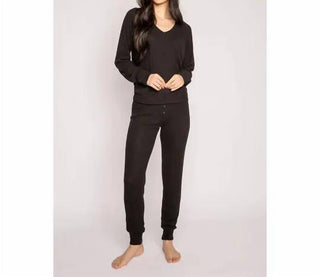 Pj Salvage - Conjunto de pijama básico texturizado