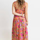 Karlie - Toucan Scarf Tier Maxi Dress