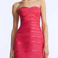 Bcbgmaxazria - Sheer Volume Strapless Dress