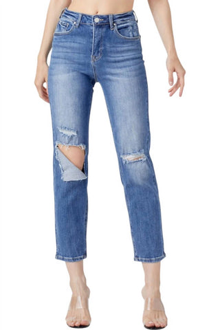 Risen - Calça Jeans Relaxada Cintura Alta