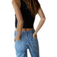 By Together - Knit Sweater Crew Neck Sleeveless Crop Top