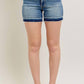 Judy Blue - Meredith Mid Rise Tummy Control Release Hem Short