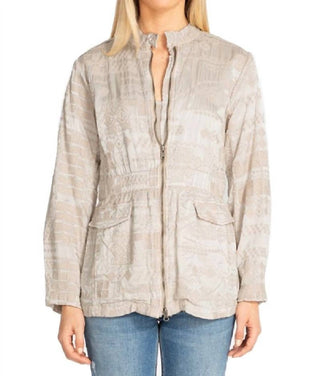 Johnny Was - Jaqueta de cetim Bordi