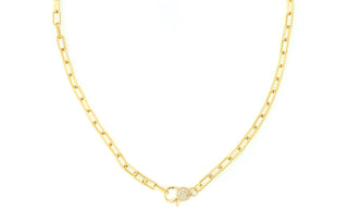 Omg Blings - Colar feminino com fecho lagosta e zircônia cúbica Pavè