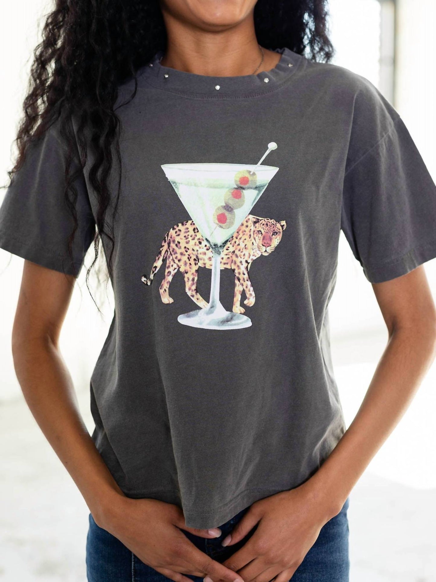 All Of Us - Leopard Martini Tee