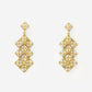 Avenue Chic - Women's Pyramid Mirror Long Earrings