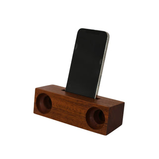 Creative Gifts International - Suporte para amplificador/telefone em madeira de ébano