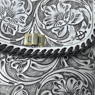 American Darling - Women's Floral Hand-tooled Genuine Leather Small Crossbody Bag