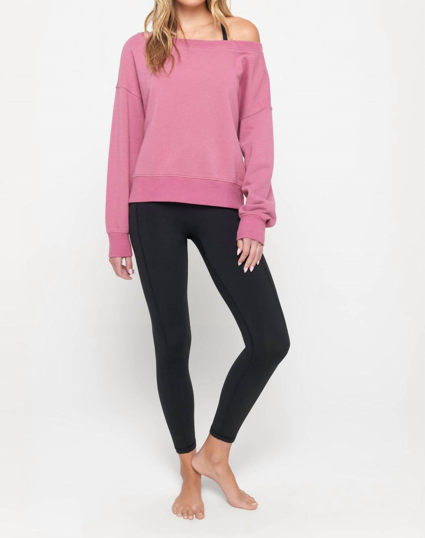 Spiritual Gangster - La Vida Off Shoulder Sweatshirt