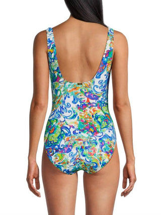 Ralph Lauren - Maiô com babados florais