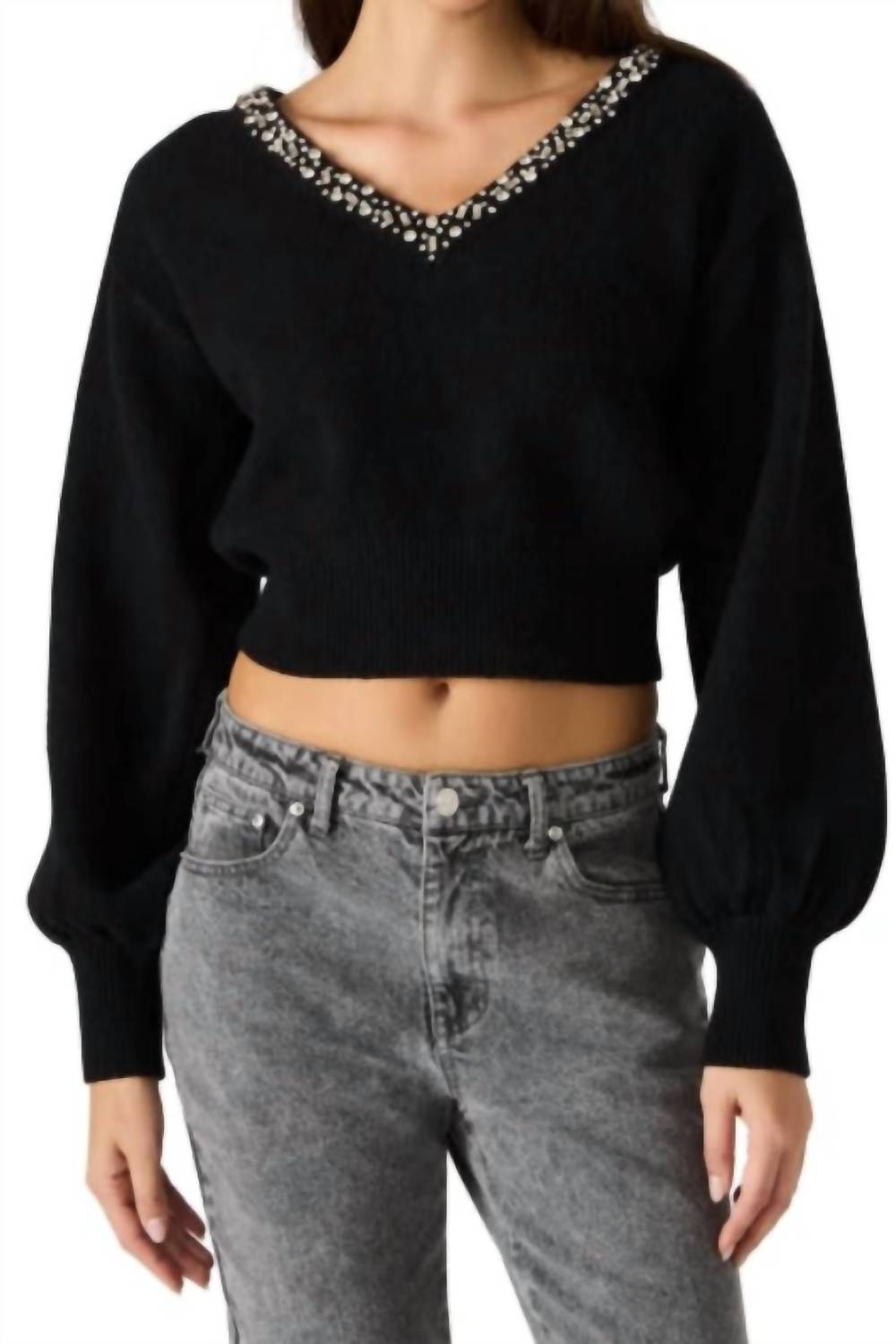 Steve Madden - Evilyn V-neck Sweater