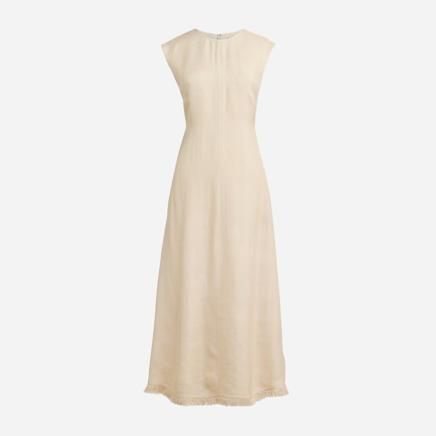 J.Crew - Fringe-trim Dress In Glossy Twill