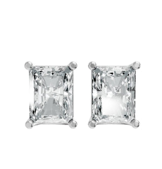 Aamiaa - Women's Radiant Shape 4 Prong Push Back Studs