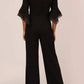 Adrianna Papell - Off Shoulder Flounce Sleeve Jumpsuit