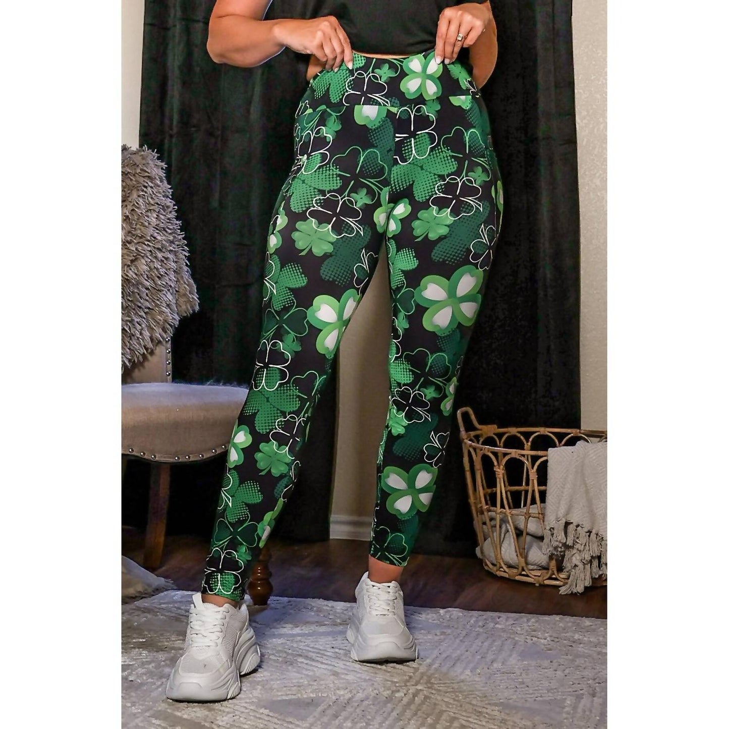 Julia Rose - St Patrick's Day SHAMROCK Leggings